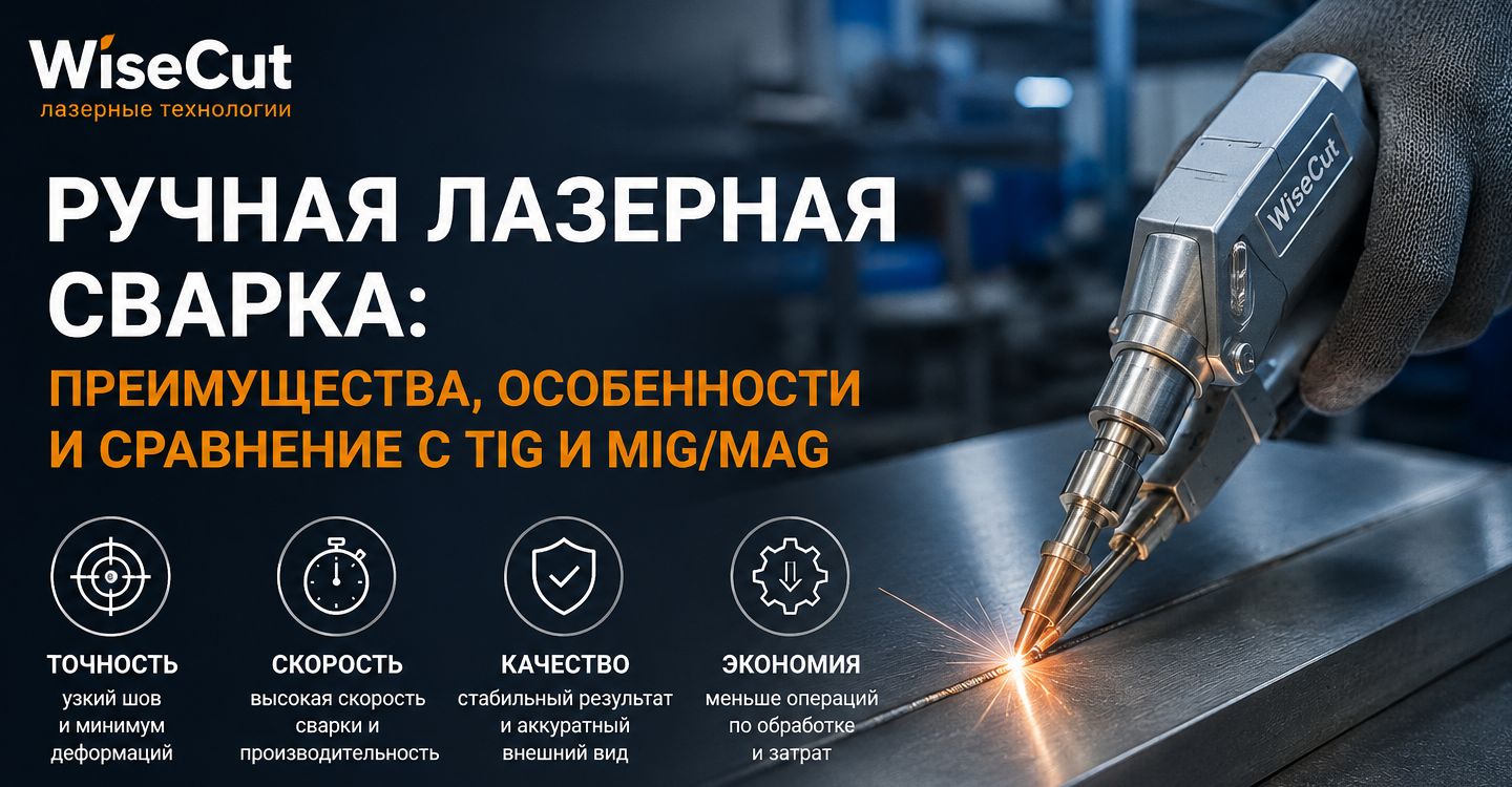 Ручная лазерная сварка: преимущества, особенности и сравнение с TIG и MIG/MAG