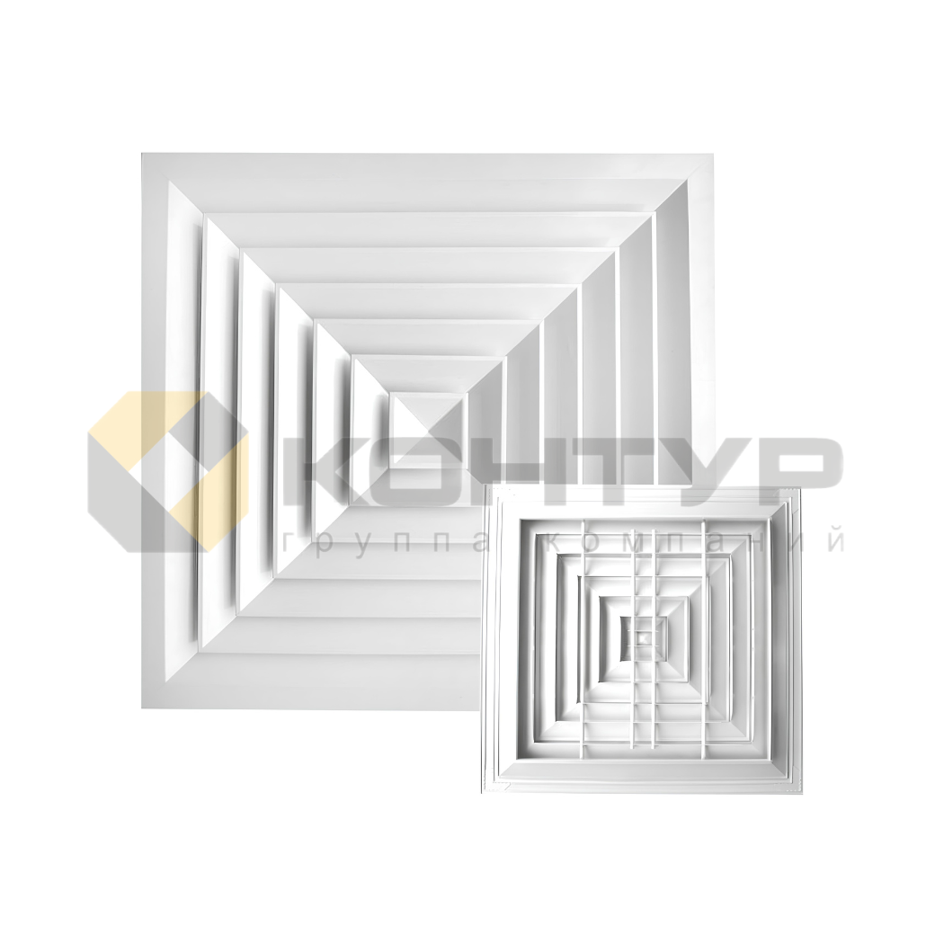 Вентиляционная решетка Aier  SD-S450/595, 4-х поточная, размер 595х595