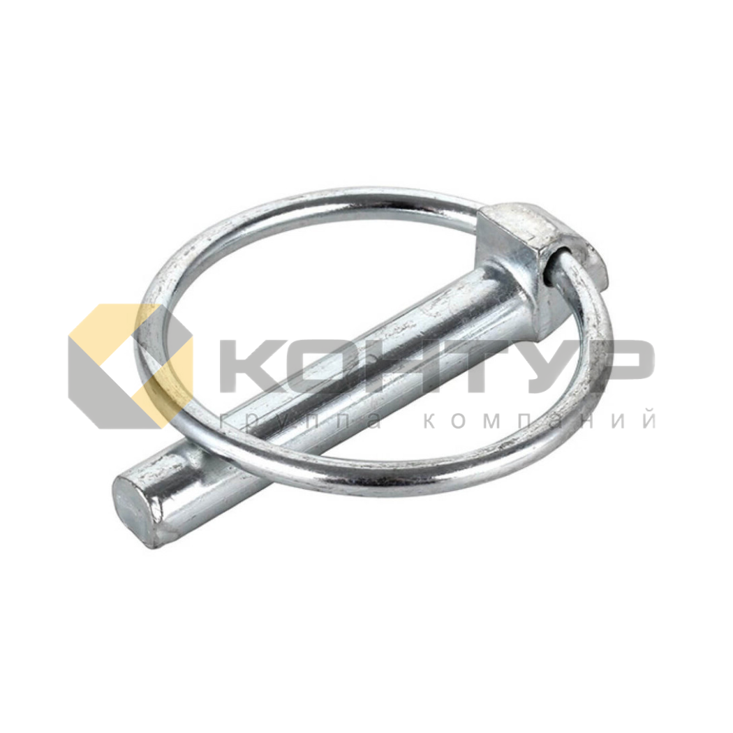 DIN 11023 Шплинт (штифт) с кольцом сталь оцинк. 4,5х42